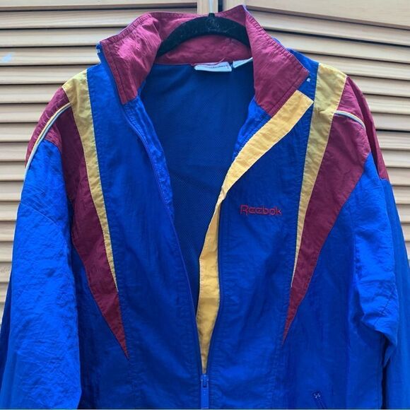 Vintage Reebok Full Zip Windbreaker Size Small - Picture 2 of 5